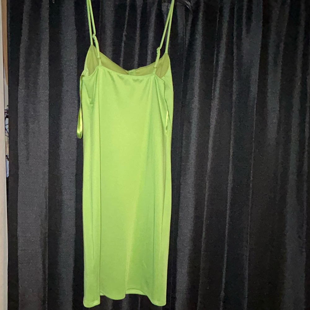 Lime Green Slip Dress